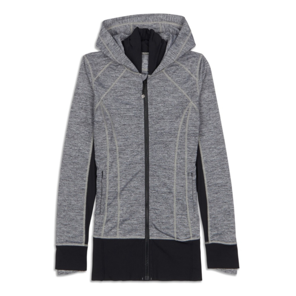 Lululemon Daily Practice Jacket gray black size 2